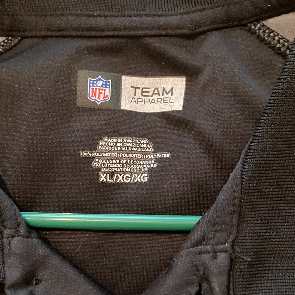NFL Team Apparel Black Pullover with White Logo